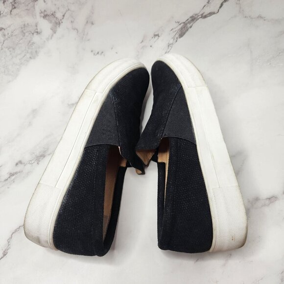 Vince Camuto VP-Korli Black Suede Leather Platform Flats Shoes Women's 8.5 (39) - Picture 6 of 10